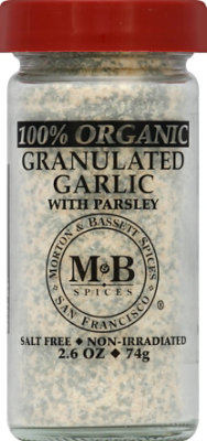 Morton & Bassett Garlic with Parsley Granulated 100% Organic - 2.6 Oz - Image 2