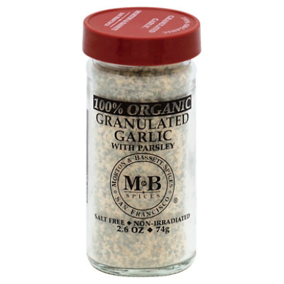 Morton & Bassett Garlic With Parsley Granulated 100% Organic - 2.6 Oz ...