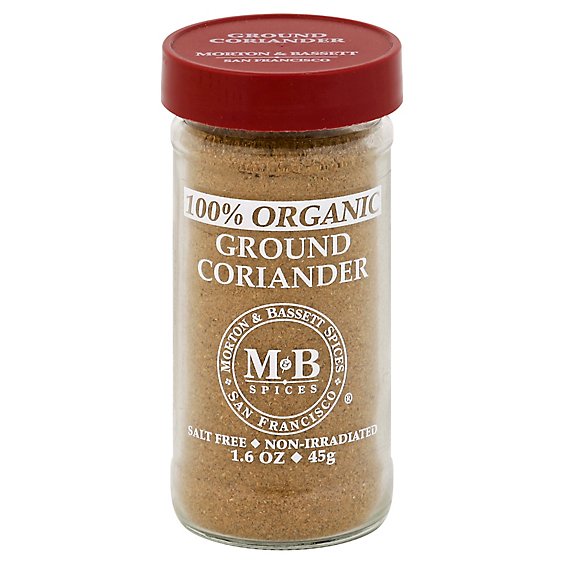 Morton & Bassett Organic Coriander Ground - 1.6 Oz
