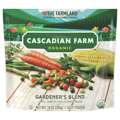 Cascadian Farm Organic Gardeners Blend Corn Carrots Peas & Green Beans - 10 Oz - Image 1