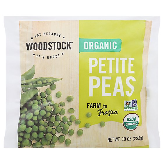 Woodstock Organic Peas Green Petite - 10 Oz