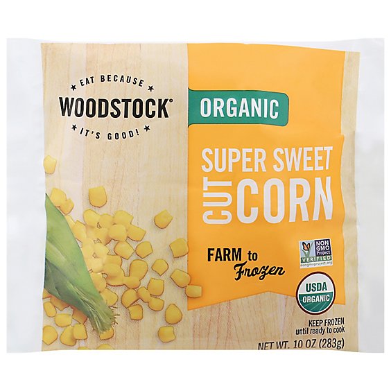 Woodstock Farms Organic Corn Cut Super Sweet - 10 Oz
