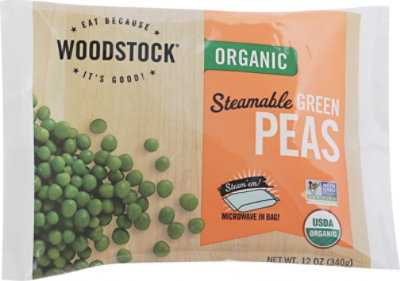 Woodstock Organic Peas Green Steamable - 12 Oz - Image 2
