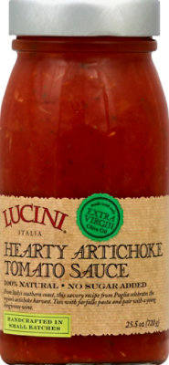 Lucini Sauce Tomato Artichoke Tomato Hearty Bottle - 25.5 Oz - Image 2