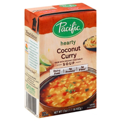 Pacific Organic Soup Hearty Coconut Curry - 17 Oz