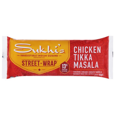 Sukhi's Indian Chicken Tikka Masala Roti Street Wrap Sandwich - 5.5 Oz - Image 2