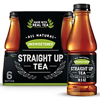 Straight Up Tea Unsweetened Black Tea - 6-18.5 Fl. Oz. - Image 1