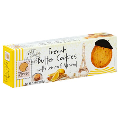 Pierre French Buttr Cookies Lemon - 5.29 Oz - Image 1