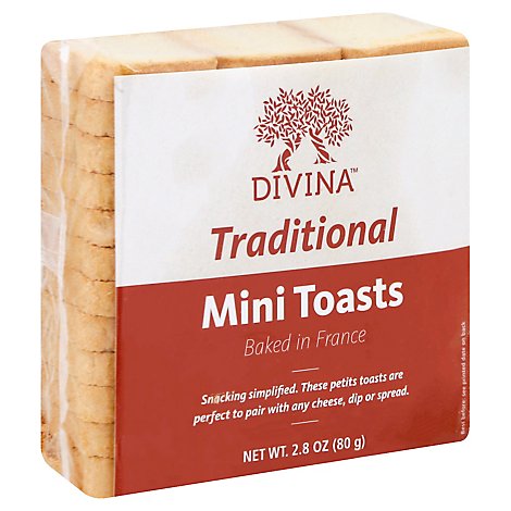 Divina Mini Toast - 2.82 Oz