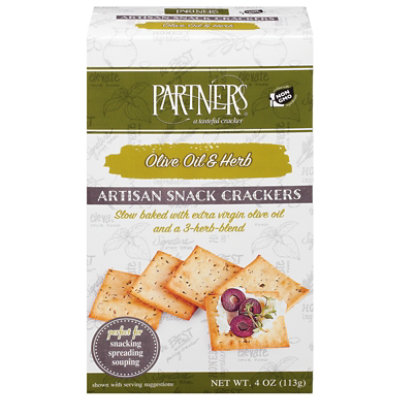 Partners Cracker Oovl & Herb - 4  Oz