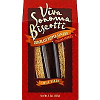 Viva Sonoma Biscotti Chocolate Dip Almond - 6.6 Oz - Image 2
