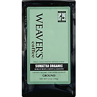 Weavers Coffee Organic Ground Robust Body Earthy & Smooth Sumatra - 12 Oz - Image 2