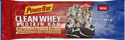 PowerBar Protein Snack Bar Clean Whey Cookies And Cream - 2.12 Oz