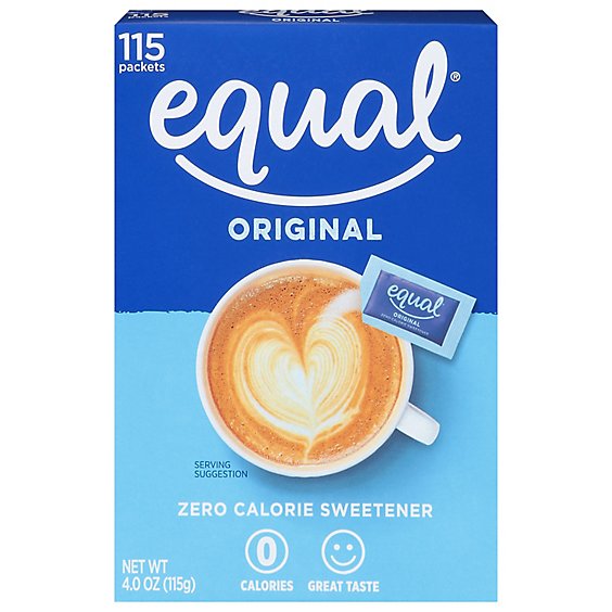 Equal Sweetener 0 Calorie Packets - 115 Count