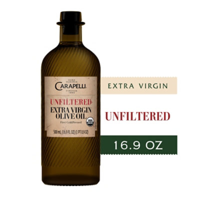 Carapelli Olive Oil Organic Extra Virgin Unfiltered - 17 Fl. Oz.