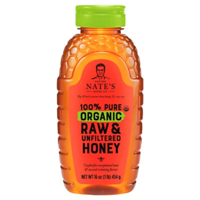 Nature Nates Organic Honey Raw & Unfiltered - 16 Oz - Image 3