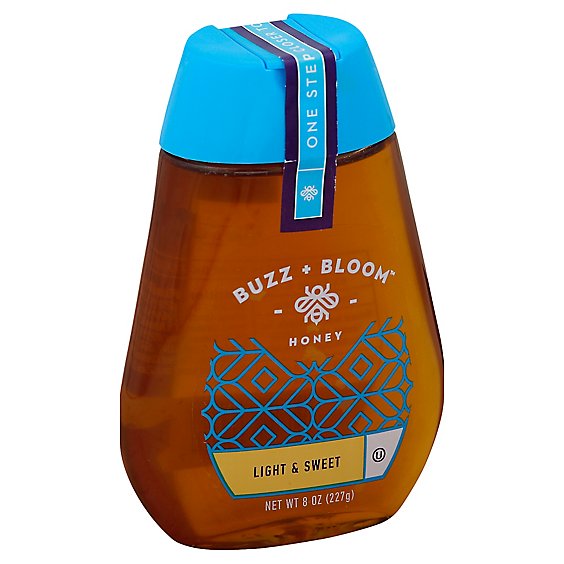 Buzz + Bloom Honey Light & Sweet - 8 Oz
