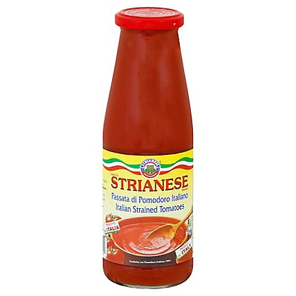 Strianese Italian Tomato Strained Regular - 72 Oz - Image 1