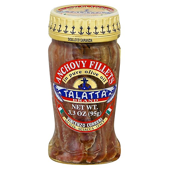 Talatta Anchovy Fillets in Pure Olive Oil - 3.3 Oz