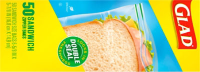 Glad Zip Sandwich Bag - 50 Count - Image 4