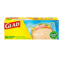 Glad Zip Sandwich Bag - 50 Count