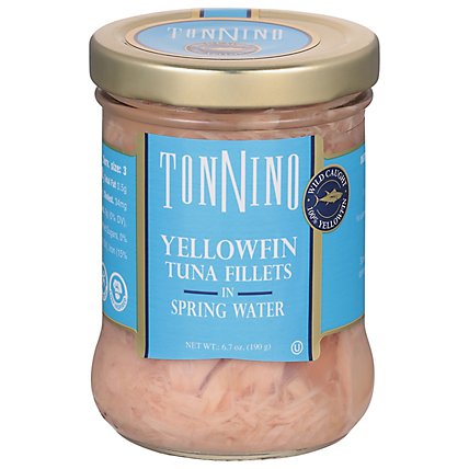 Tonnino Tuna Fillets in Spring Water FAD Free - 6.7 Oz - Image 1