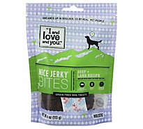 I And Love And You Dog Treat Jerky Bites Beef + Lamb Pouch - 4 Oz