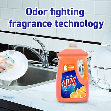 Ajax Dish Liquid Super Degreaser Ultra Orange Bottle - 90 Oz - Image 4