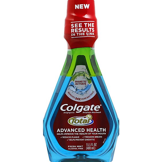 Colgate Total Mouthwash Advanced Health Antigingivitis Antiplaque Fresh Mint - 13.5 Fl. Oz.
