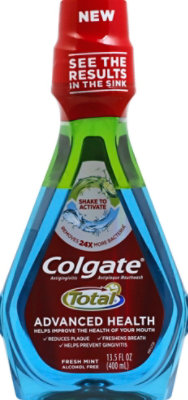 Colgate Total Mouthwash Advanced Health Antigingivitis Antiplaque Fresh Mint - 13.5 Fl. Oz.