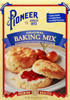 Pioneer Baking Mix Original Biscuit Canister - 40 Oz - Image 2