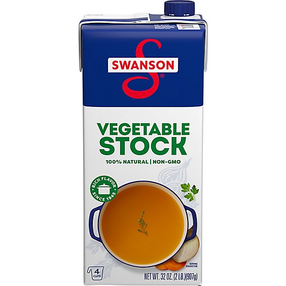 Swanson 100% Natural Vegetable Stock - 32 Oz