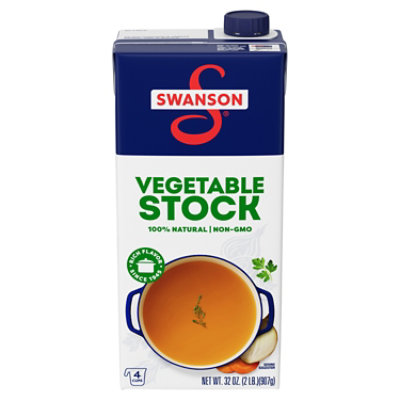 Swanson 100% Natural Vegetable Stock - 32 Oz - Image 1