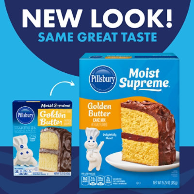 Pillsbury Moist Supreme Cake Mix Premium Golden Butter - 15.25 Oz - Image 2