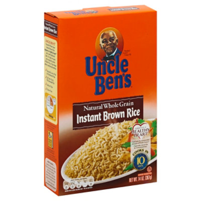 Uncle ben's brown rice nutrition label