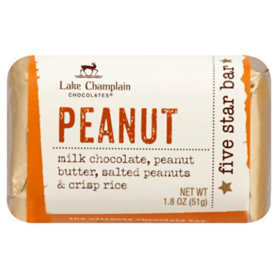 Lake Champlain Chocolates Five Star Bar Peanut - 1.8 Oz - Image 1