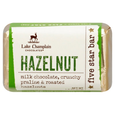 Lake Champlain Chocolates Five Star Bar Hazelnut - 1.8 Oz