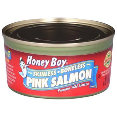 Honey Boy Salmon Pink Skinless Boneless - 6 Oz - Image 1