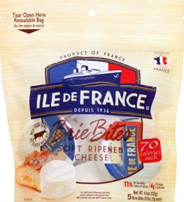 Ile De France Mini Brie Bites - 4.4 Oz - Image 2