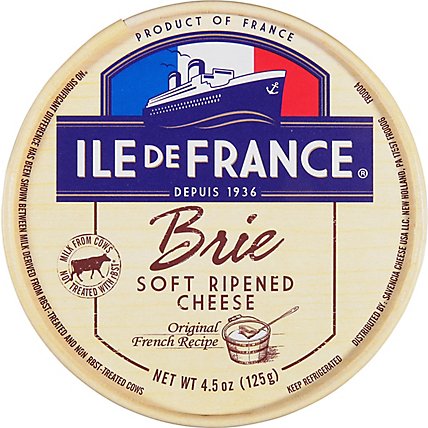 ILE DE FRANCE Cheese Soft Ripened Brie - 4.5 Oz - Image 2