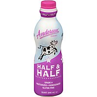 Anderson Dairy Half & Half - 1 Quart - Image 1