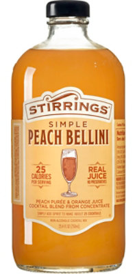 Stirrings Peach Bellini Mix - 750 Ml - Image 1
