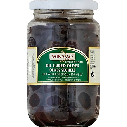 Minasso Olives Oil Cured Jar - 7 Oz - Image 2