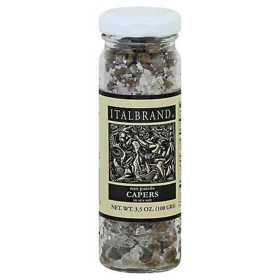 Italbrand Non Pareille Capers In Salt - 3.5 Oz