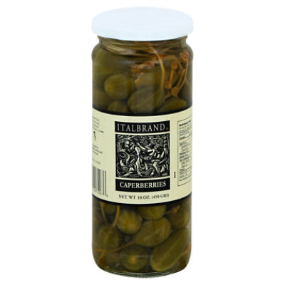 Italbrand Caper Berries - In Vinegar Jar - 10 Oz