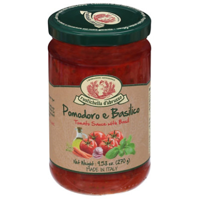 Rustichella D Abruzzo Tomato Sauce with Basil - 9.53 Oz - Image 1