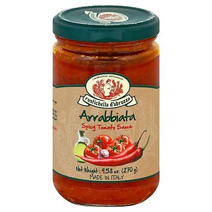 Rustichella D Abruzzo Tomato Sauce Arrabbiata Jar - 9.8 Oz - Image 1