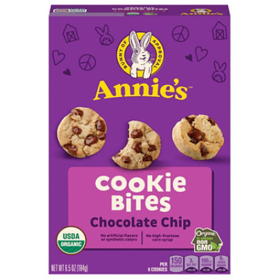 Annies Homegrown Cookie Bites Organic Chocolate Chip - 6.5 Oz - Image 2