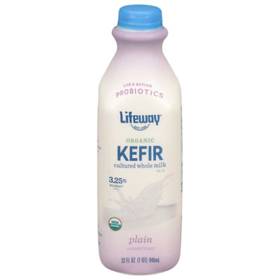Lifeway Whole Milk Plain Kefir - 32 Oz