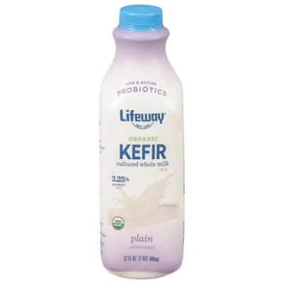 Lifeway Whole Milk Kefir Plain - 32 Fl Oz - Albertsons